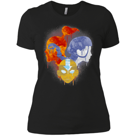 T-Shirts Black / X-Small Elemental Love Triangle Women's Premium T-Shirt