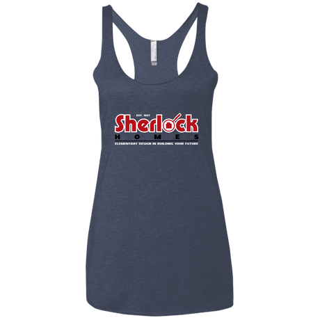 T-Shirts Vintage Navy / X-Small Elementary Design Women's Triblend Racerback Tank