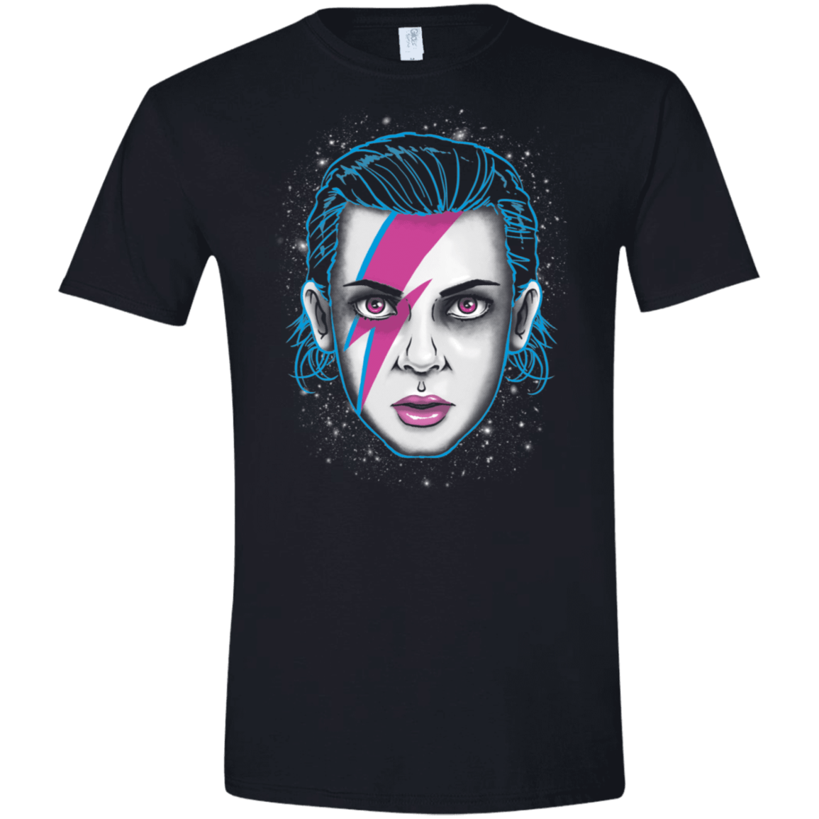 T-Shirts Black / X-Small Eleven Space Men's Semi-Fitted Softstyle