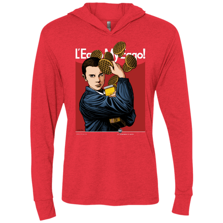 T-Shirts Vintage Red / X-Small Eleven Triblend Long Sleeve Hoodie Tee