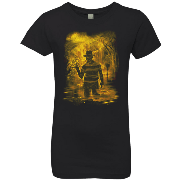 T-Shirts Black / YXS Elm Street Storm Orange Girls Premium T-Shirt