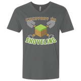 T-Shirts Heavy Metal / X-Small Everyday Shoveling Men's Premium V-Neck