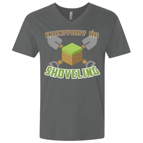 T-Shirts Heavy Metal / X-Small Everyday Shoveling Men's Premium V-Neck