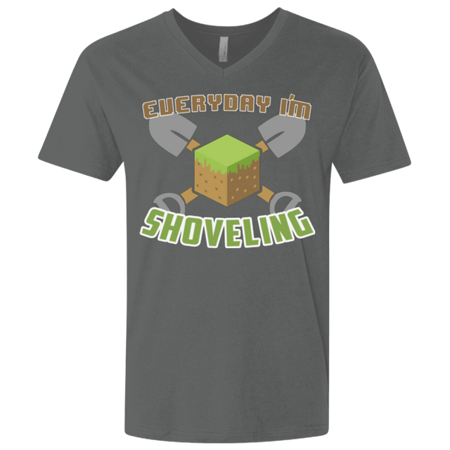 T-Shirts Heavy Metal / X-Small Everyday Shoveling Men's Premium V-Neck