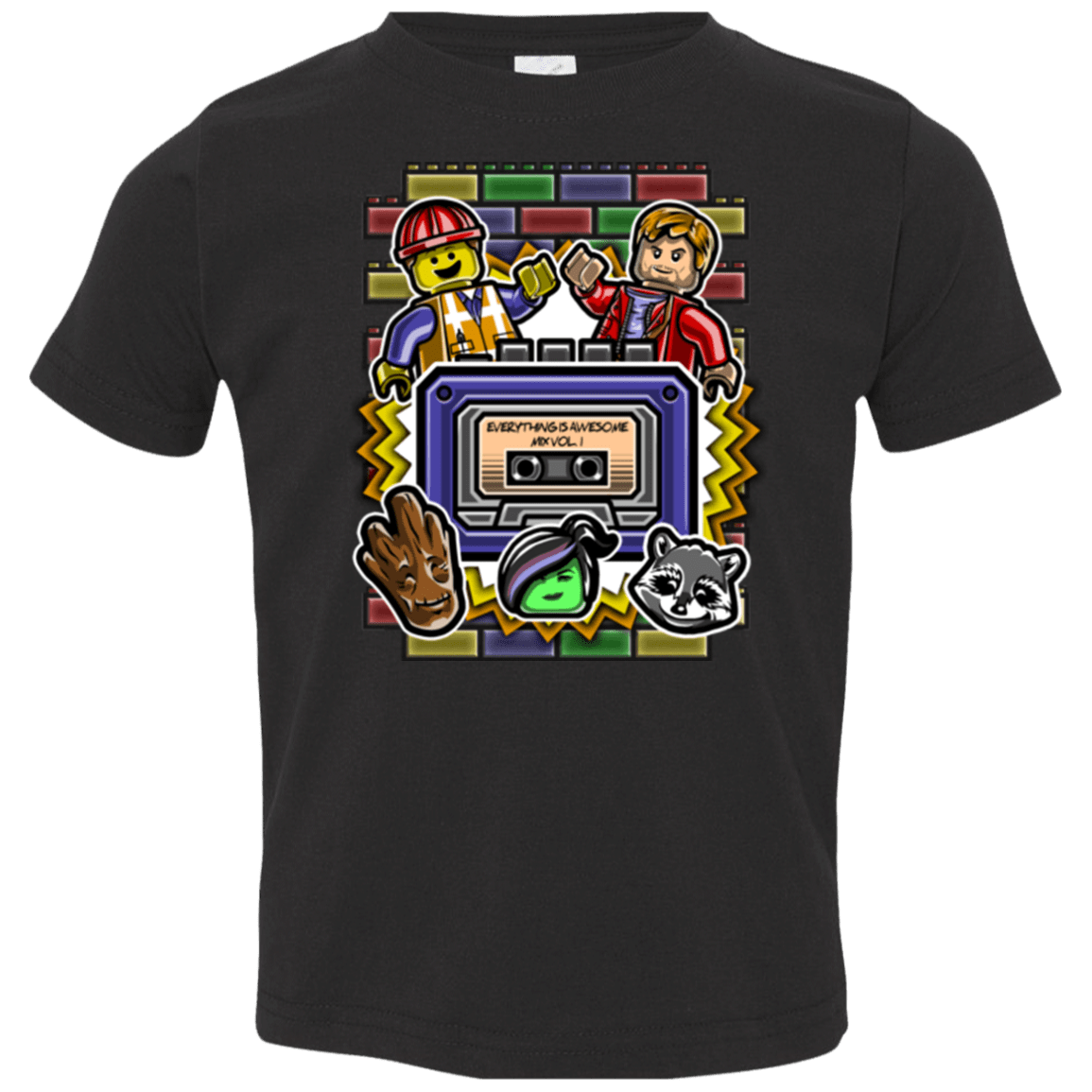 T-Shirts Black / 2T Everything is awesome mix Toddler Premium T-Shirt