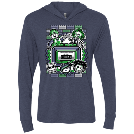 T-Shirts Vintage Navy / X-Small Everything Is Creepy Mix Triblend Long Sleeve Hoodie Tee