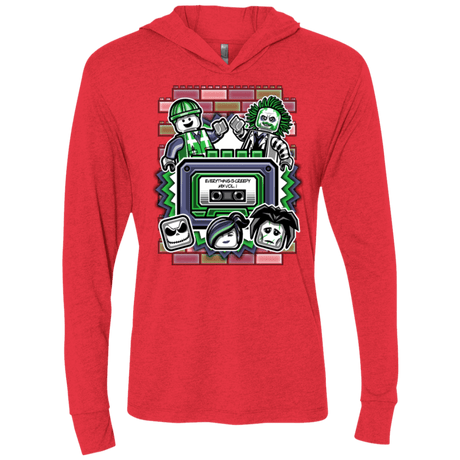 T-Shirts Vintage Red / X-Small Everything Is Creepy Mix Triblend Long Sleeve Hoodie Tee