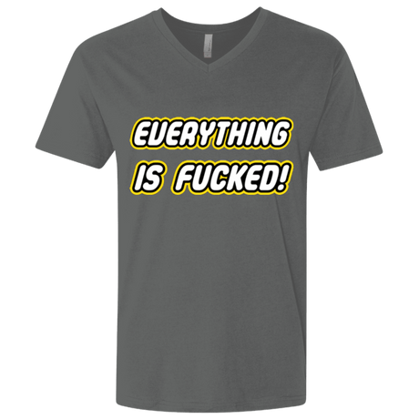 T-Shirts Heavy Metal / X-Small Everything is Fucked Men's Premium V-Neck