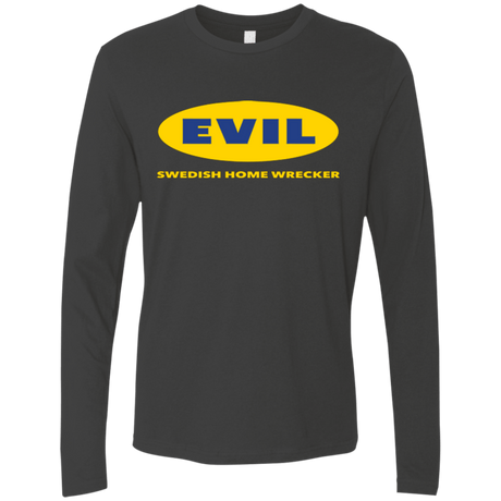 T-Shirts Heavy Metal / Small EVIL Home Wrecker Men's Premium Long Sleeve