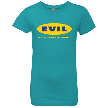 T-Shirts Tahiti Blue / YXS EVIL Never Finnish Girls Premium T-Shirt