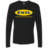T-Shirts Black / Small EVIL Never Finnish Men's Premium Long Sleeve
