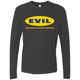 T-Shirts Heavy Metal / Small EVIL Never Finnish Men's Premium Long Sleeve
