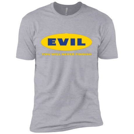 T-Shirts Heather Grey / X-Small EVIL Never Finnish Men's Premium T-Shirt