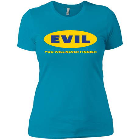 T-Shirts Turquoise / X-Small EVIL Never Finnish Women's Premium T-Shirt