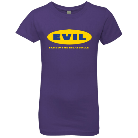 T-Shirts Purple Rush / YXS EVIL Screw The Meatballs Girls Premium T-Shirt