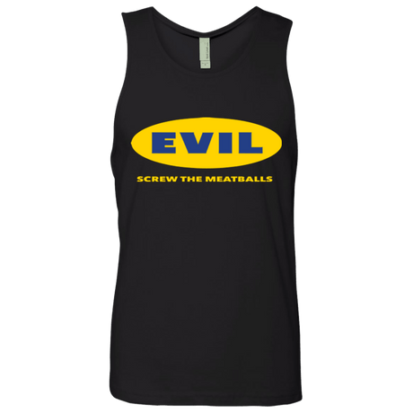 T-Shirts Black / Small EVIL Screw The Meatballs Men's Premium Tank Top