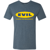 T-Shirts Indigo / Small EVIL Screw The Meatballs Men's Triblend T-Shirt