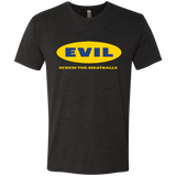 T-Shirts Vintage Black / Small EVIL Screw The Meatballs Men's Triblend T-Shirt