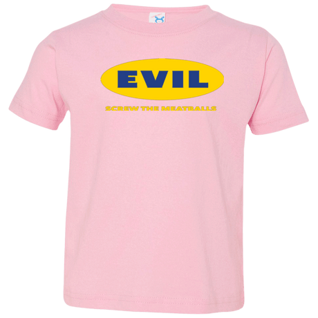 T-Shirts Pink / 2T EVIL Screw The Meatballs Toddler Premium T-Shirt