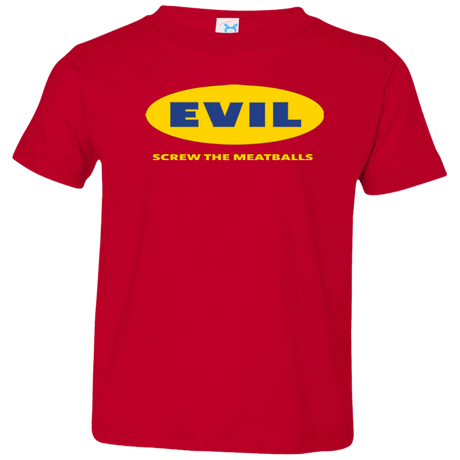 T-Shirts Red / 2T EVIL Screw The Meatballs Toddler Premium T-Shirt