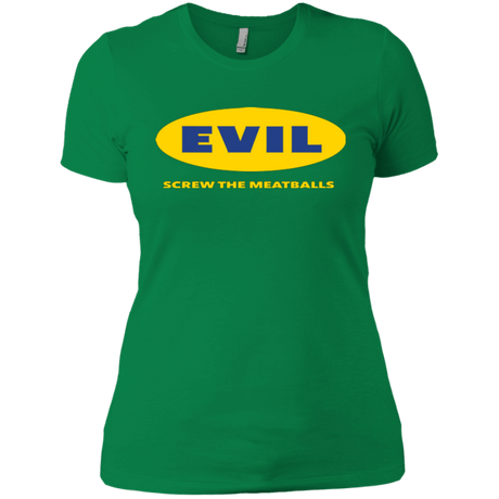 T-Shirts Kelly Green / X-Small EVIL Screw The Meatballs Women's Premium T-Shirt