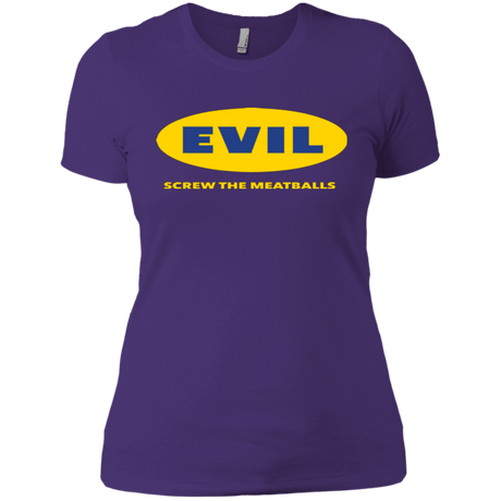 T-Shirts Purple / X-Small EVIL Screw The Meatballs Women's Premium T-Shirt
