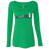 T-Shirts Envy / Small Evolution controller NES Women's Triblend Long Sleeve Shirt