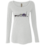 T-Shirts Heather White / Small Evolution controller NES Women's Triblend Long Sleeve Shirt