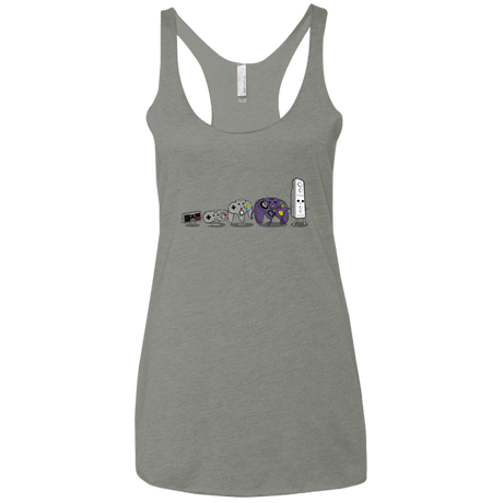 T-Shirts Venetian Grey / X-Small Evolution controller NES Women's Triblend Racerback Tank