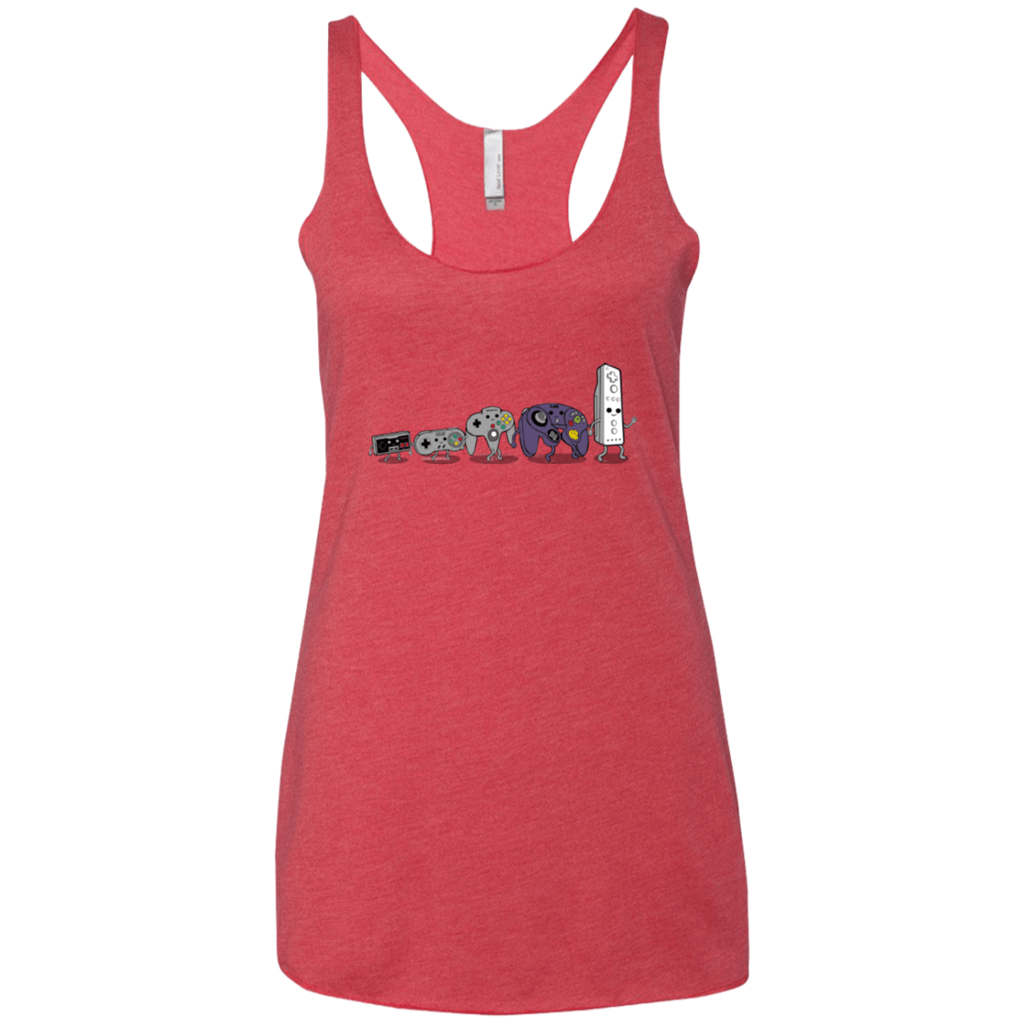 T-Shirts Vintage Red / X-Small Evolution controller NES Women's Triblend Racerback Tank