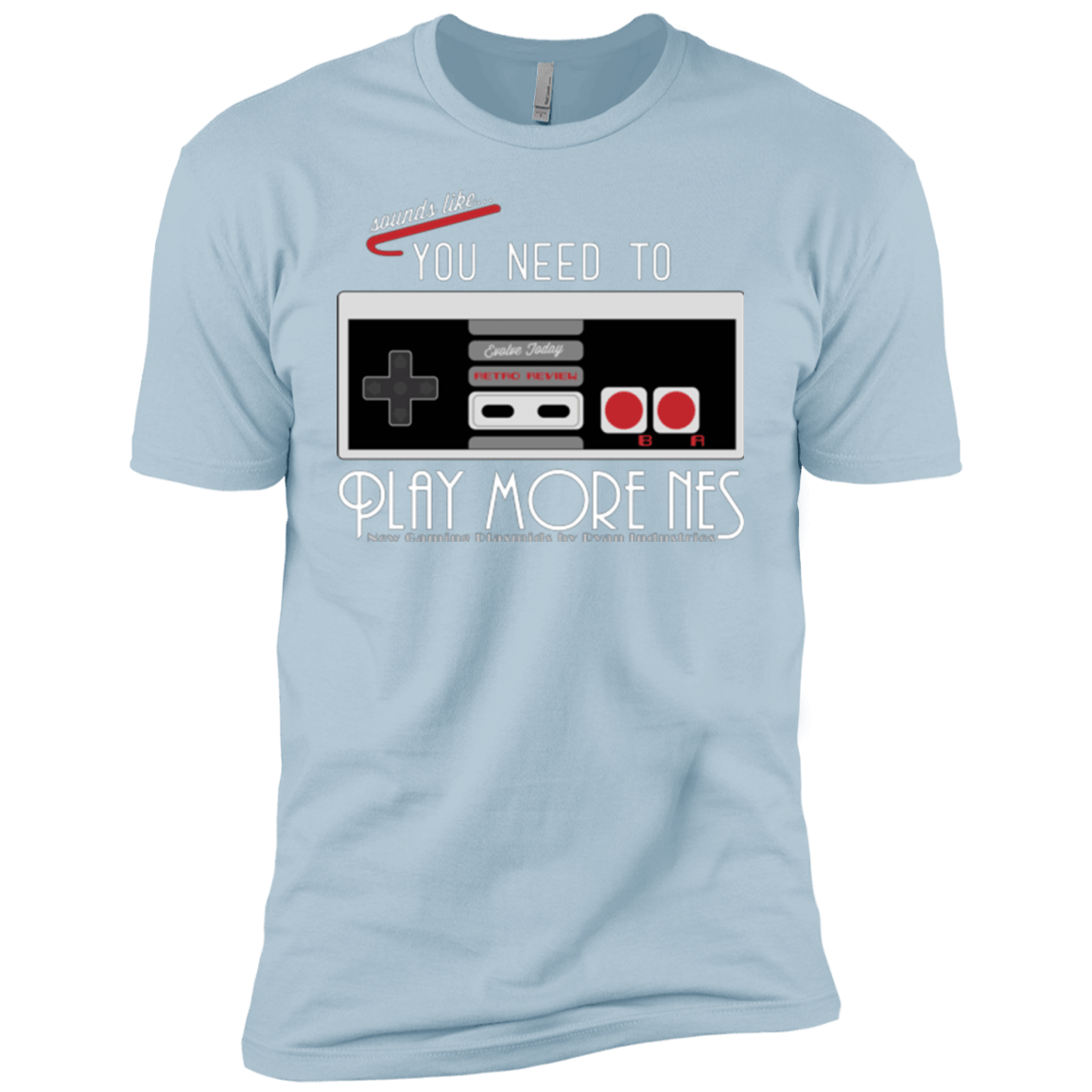 T-Shirts Light Blue / YXS Evolve Today! Play More NES Boys Premium T-Shirt