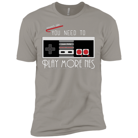 T-Shirts Light Grey / X-Small Evolve Today! Play More NES Men's Premium T-Shirt