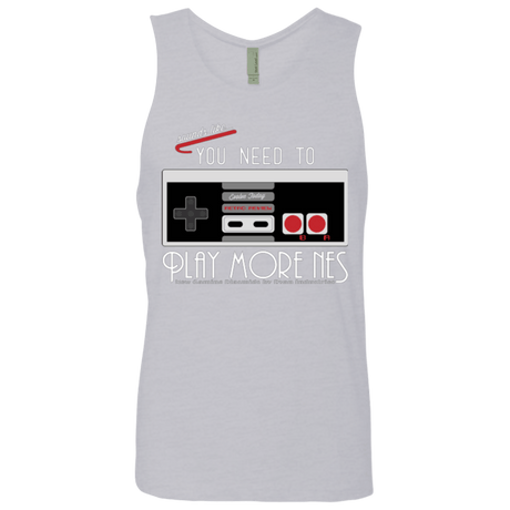 T-Shirts Heather Grey / Small Evolve Today! Play More NES Men's Premium Tank Top