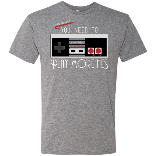 T-Shirts Premium Heather / Small Evolve Today! Play More NES Men's Triblend T-Shirt