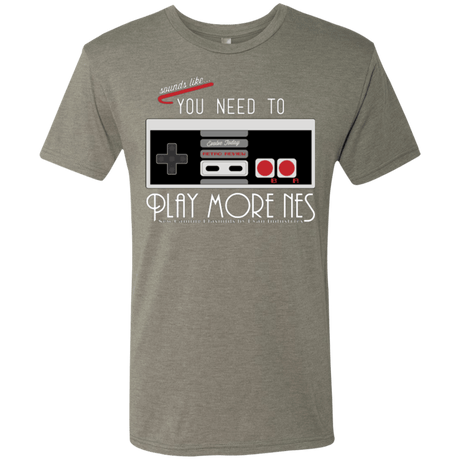 T-Shirts Venetian Grey / Small Evolve Today! Play More NES Men's Triblend T-Shirt