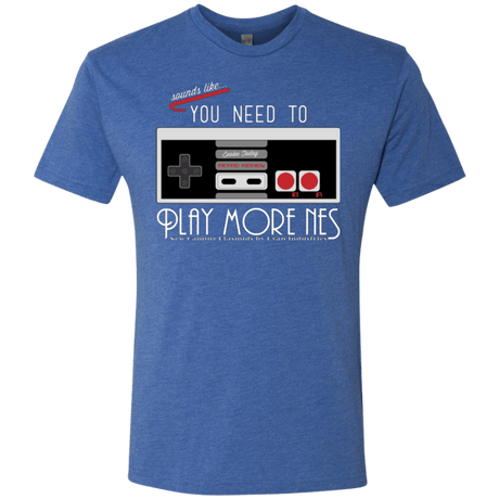 T-Shirts Vintage Royal / Small Evolve Today! Play More NES Men's Triblend T-Shirt