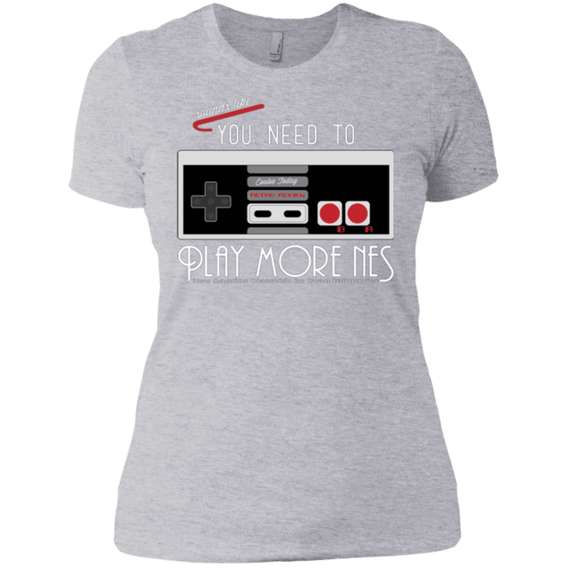 T-Shirts Heather Grey / X-Small Evolve Today! Play More NES Women's Premium T-Shirt