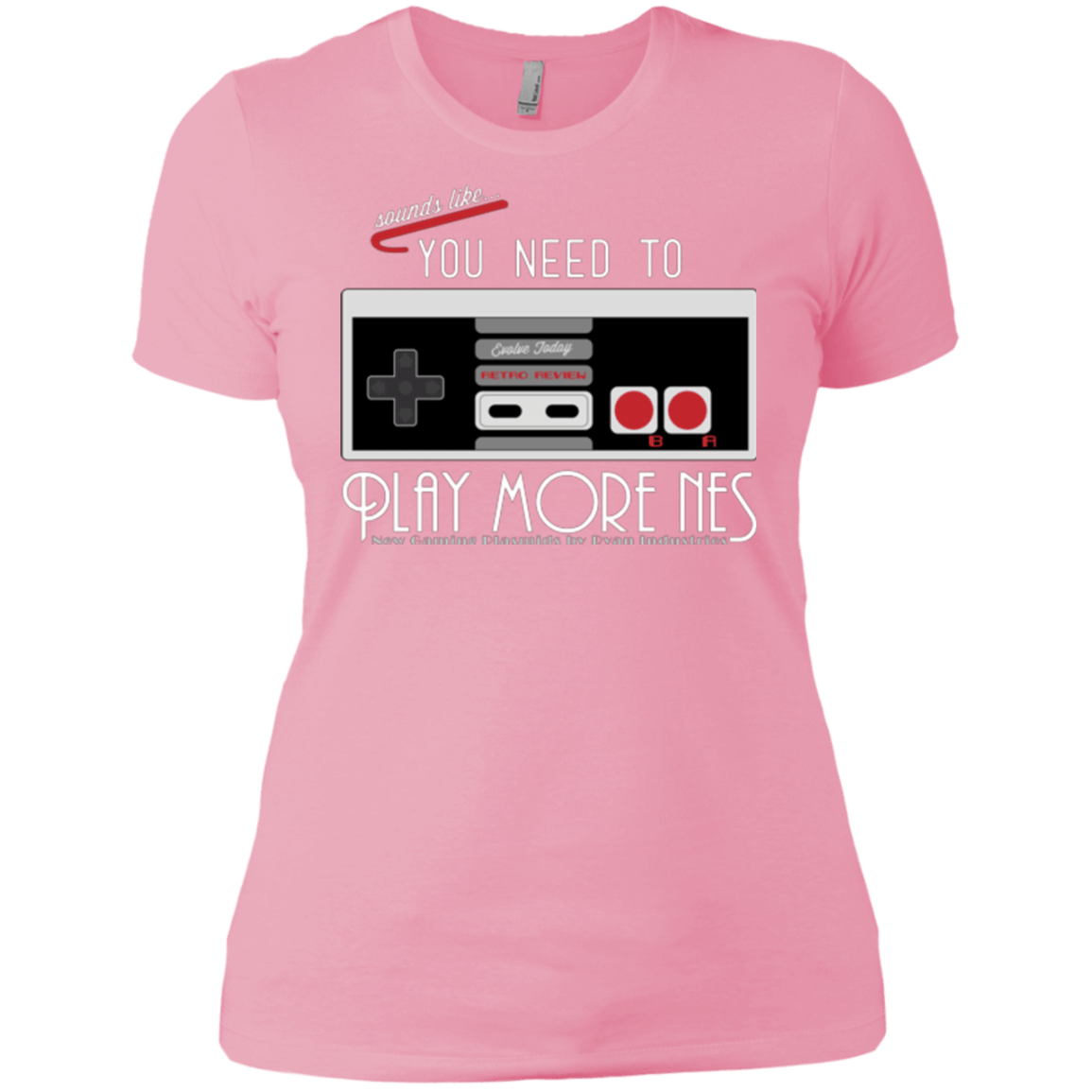 T-Shirts Light Pink / X-Small Evolve Today! Play More NES Women's Premium T-Shirt