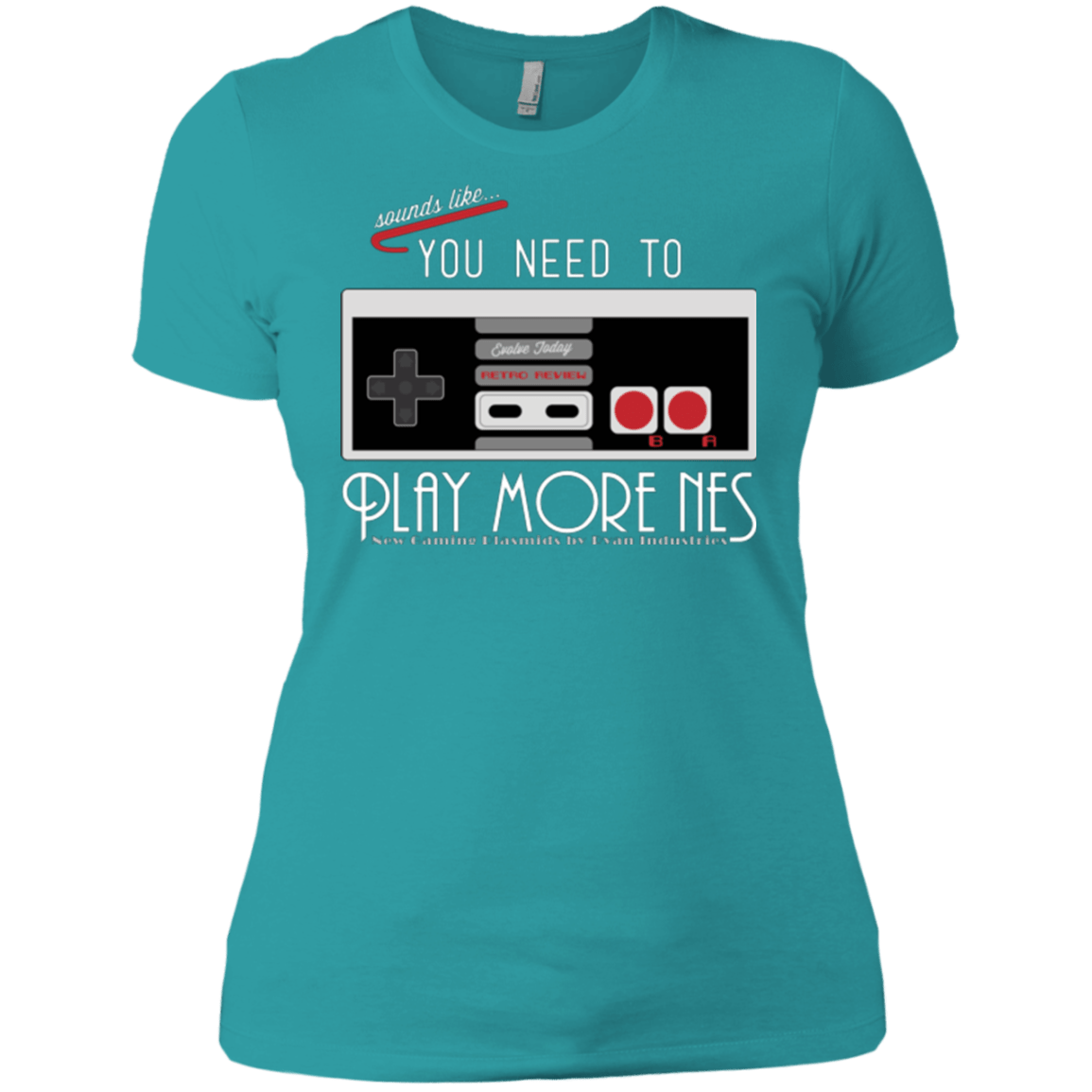 T-Shirts Tahiti Blue / X-Small Evolve Today! Play More NES Women's Premium T-Shirt