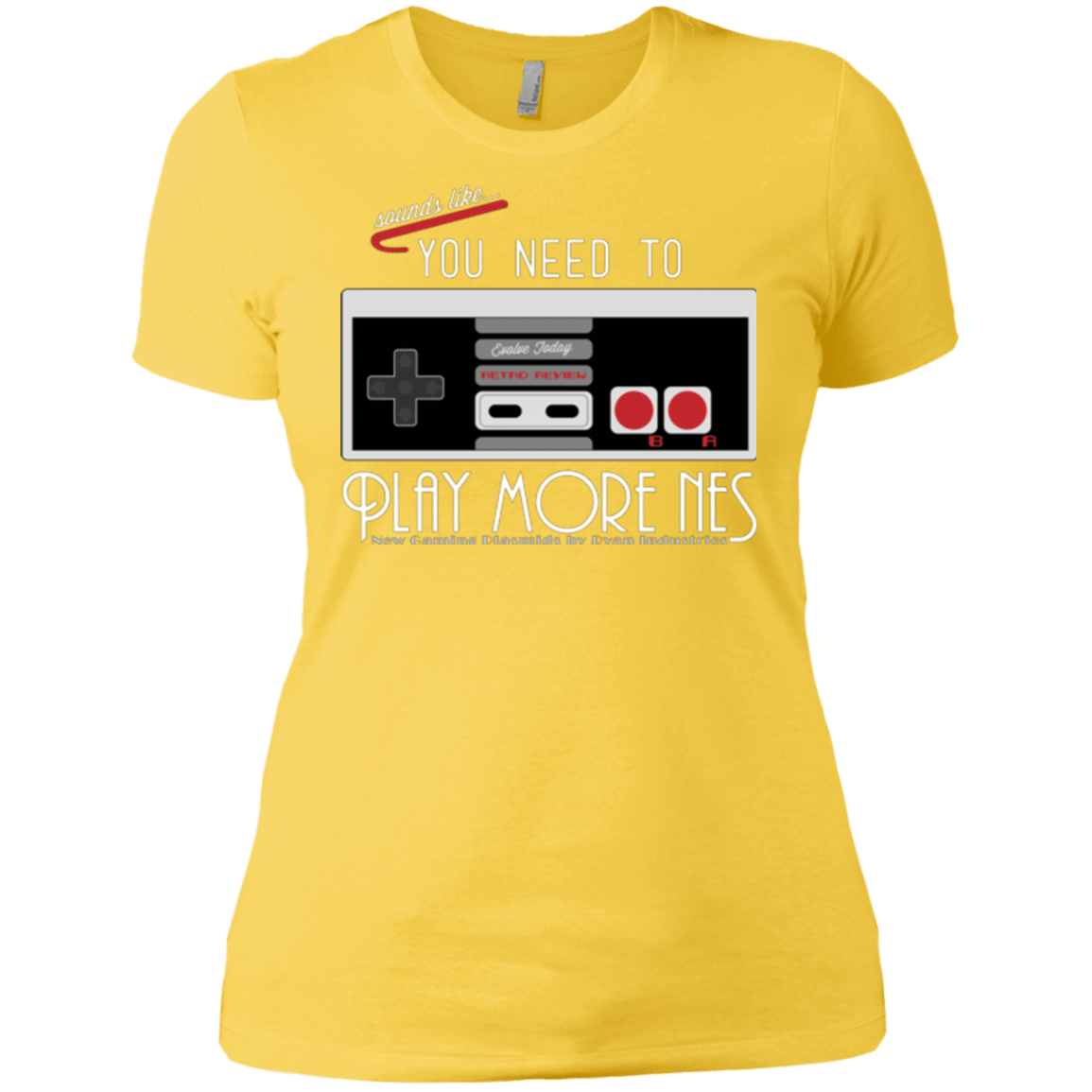 T-Shirts Vibrant Yellow / X-Small Evolve Today! Play More NES Women's Premium T-Shirt