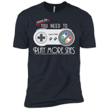 T-Shirts Indigo / X-Small Evolve Today! Play More SNES Men's Premium T-Shirt