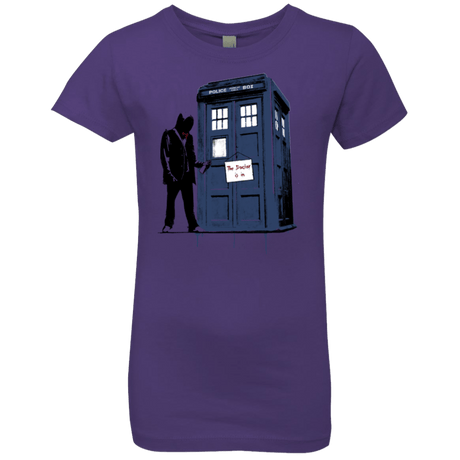 T-Shirts Purple Rush / YXS Exit Through Tardis Girls Premium T-Shirt