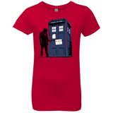 T-Shirts Red / YXS Exit Through Tardis Girls Premium T-Shirt