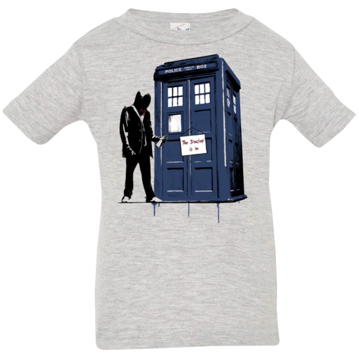 T-Shirts Heather / 6 Months Exit Through Tardis Infant Premium T-Shirt