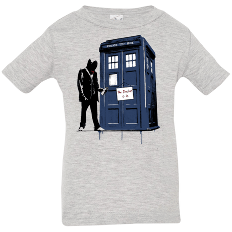 T-Shirts Heather / 6 Months Exit Through Tardis Infant Premium T-Shirt