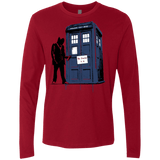 T-Shirts Cardinal / Small Exit Through Tardis Men's Premium Long Sleeve