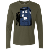 T-Shirts Military Green / Small Exit Through Tardis Men's Premium Long Sleeve