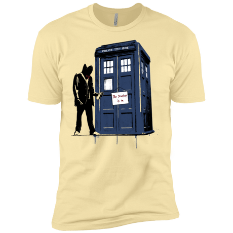 T-Shirts Banana Cream / X-Small Exit Through Tardis Men's Premium T-Shirt