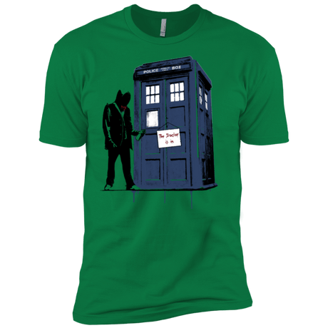 T-Shirts Kelly Green / X-Small Exit Through Tardis Men's Premium T-Shirt