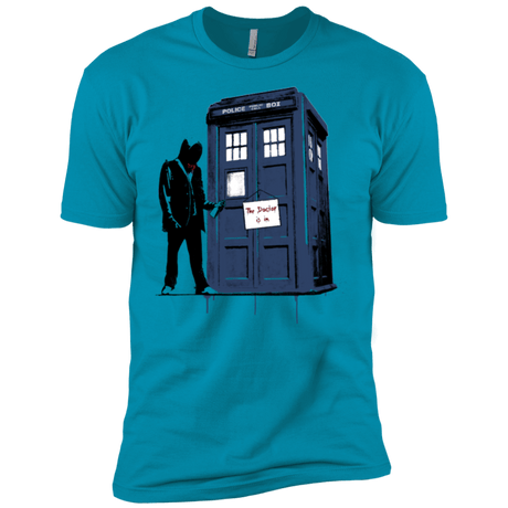 T-Shirts Turquoise / X-Small Exit Through Tardis Men's Premium T-Shirt